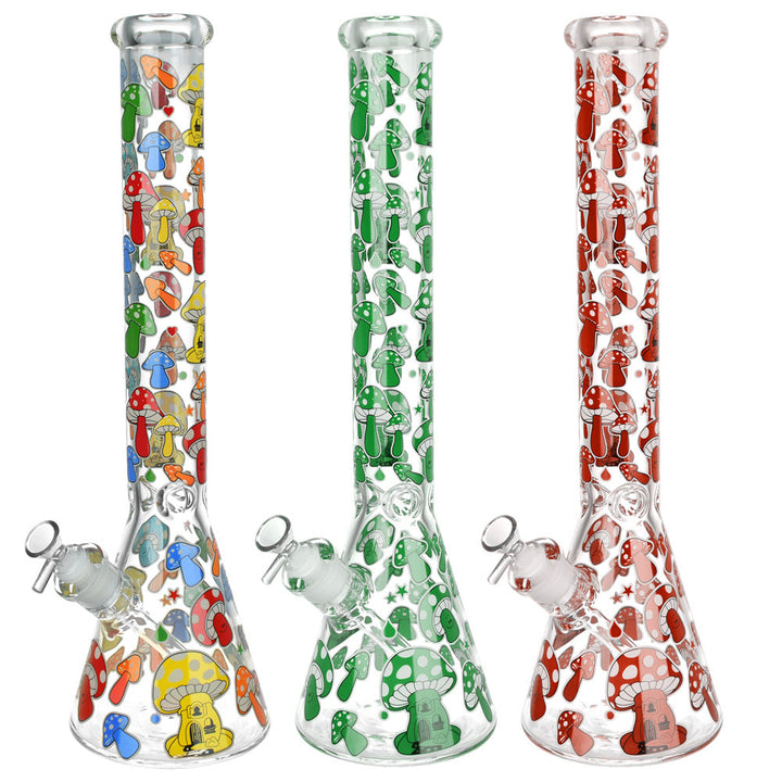 Glow Mushroom Beaker Water Pipe
