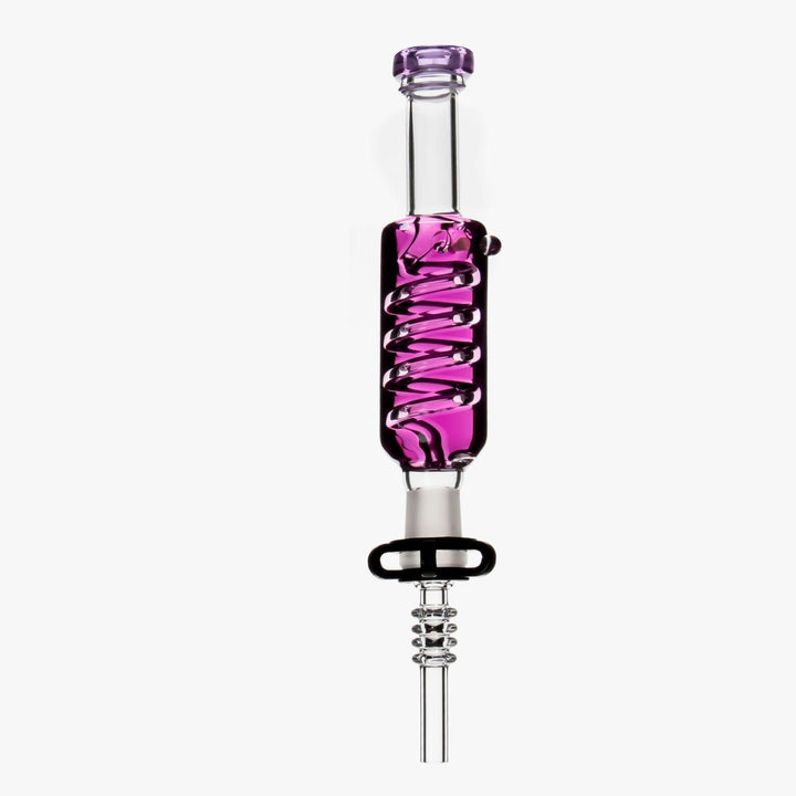 Glycerin Spiral Glass Dab Straw