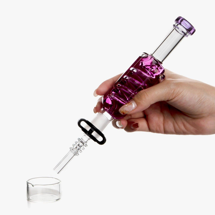 Glycerin Spiral Glass Dab Straw