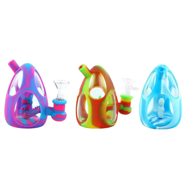 4.4" YOSHI EGG SILICONE GLASS BUBBLER n_0