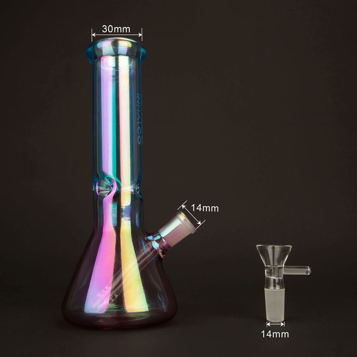 Iridescent Bong 8 Inch - INHALCO