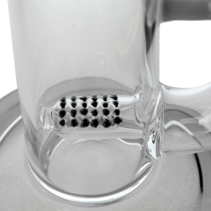Natty Clear Glass Bong Pillar Perc - PILOTDIARY