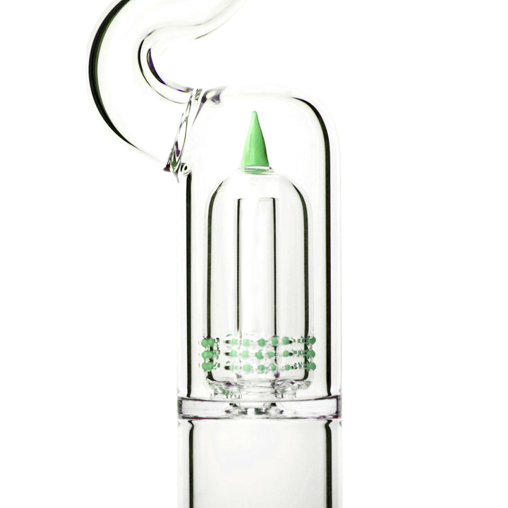 Natty Clear Glass Bong Pillar Perc - PILOTDIARY