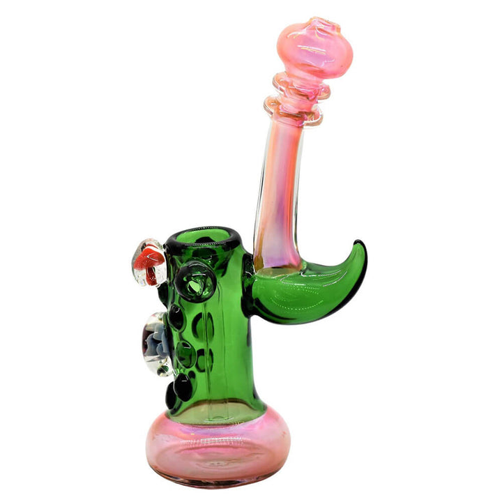 8 inches Premium Mushroom & Flower Button Water Bubbler - Pilot Diary