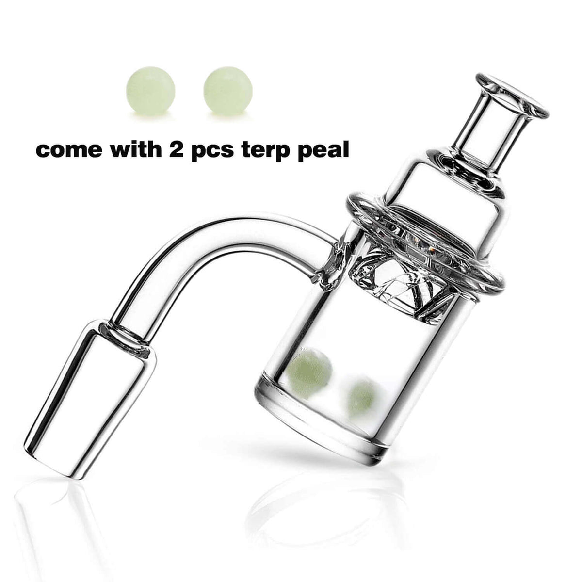 Quartz Banger with Spinner Carb Cap and Terp Pearls PILOTDIARY