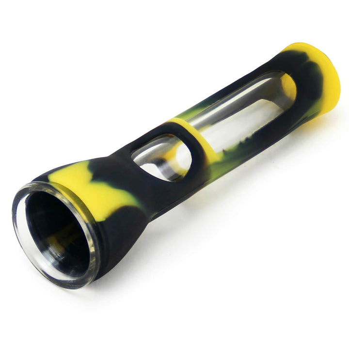 Glass One Hitter with Silicone Protector - PILOT DIARY