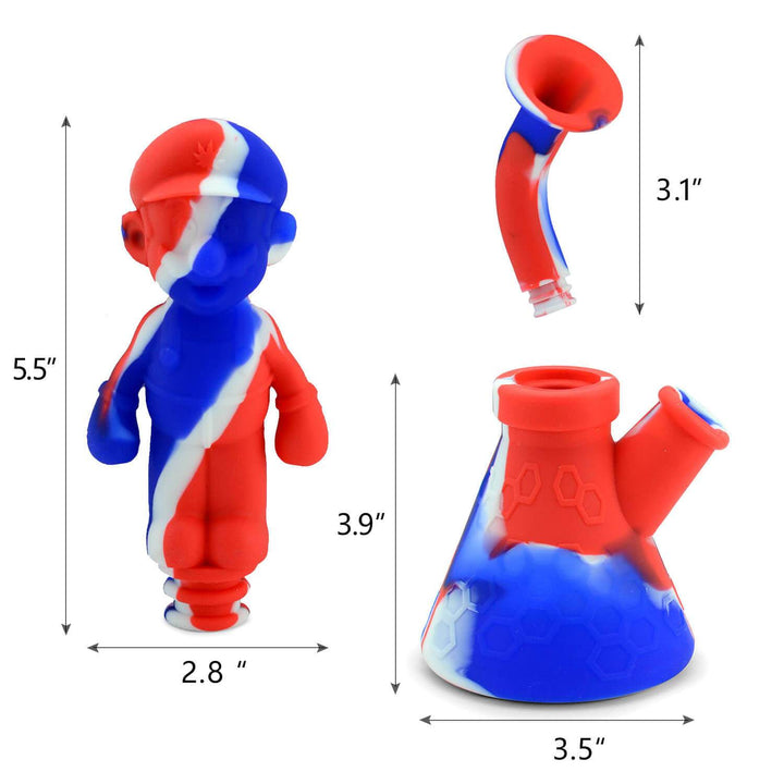 Silicone Bubbler Mario  11″ - PILOT DIARY