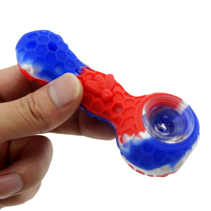 Silicone Pipe With Glass Bowl - PILOT DIARY