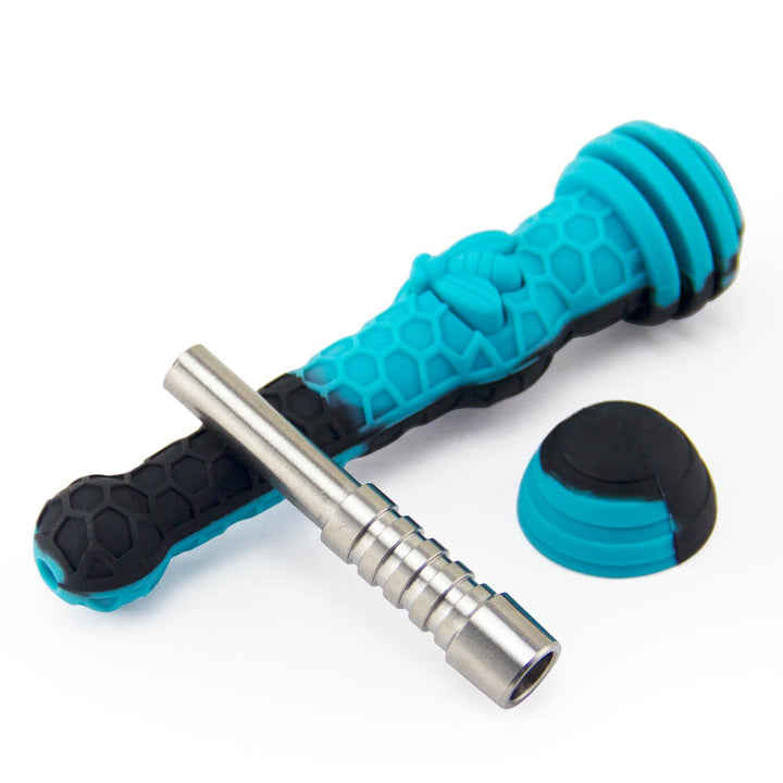 Silicone Dab Straw with Cap 6.5" - PILOT DIARY