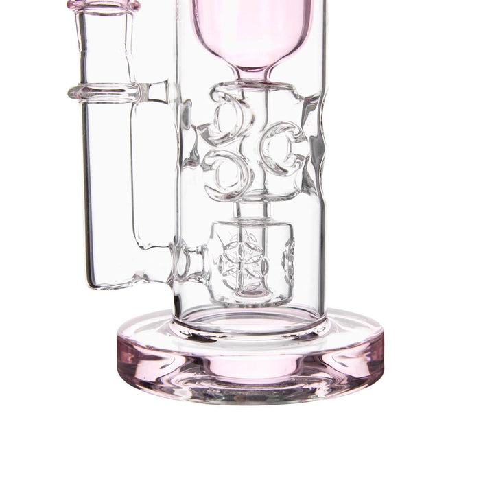 Straight Fab Torus Pink Glass Bong - PILOTDIARY