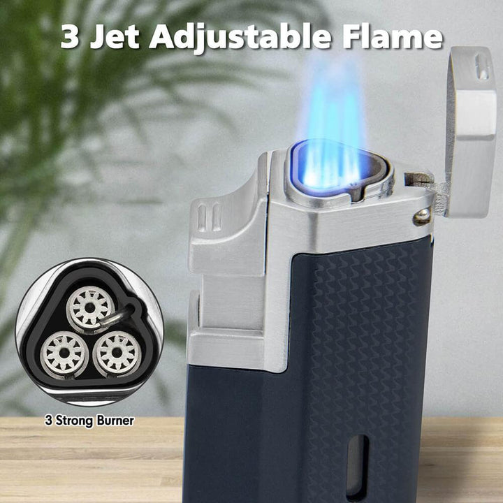 Three Jet Adjustable Flame Torch Lighter - PILOT DIARY