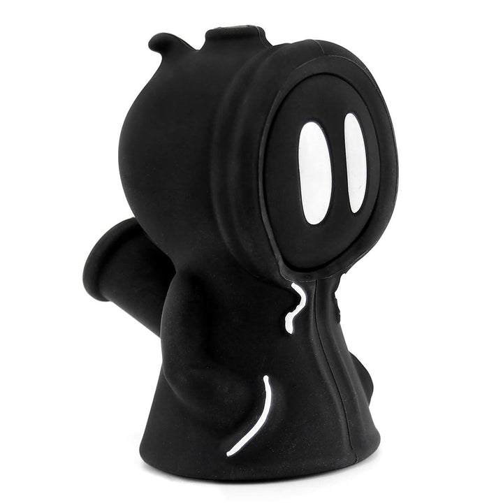 Side view of Black Silicone Bubbler