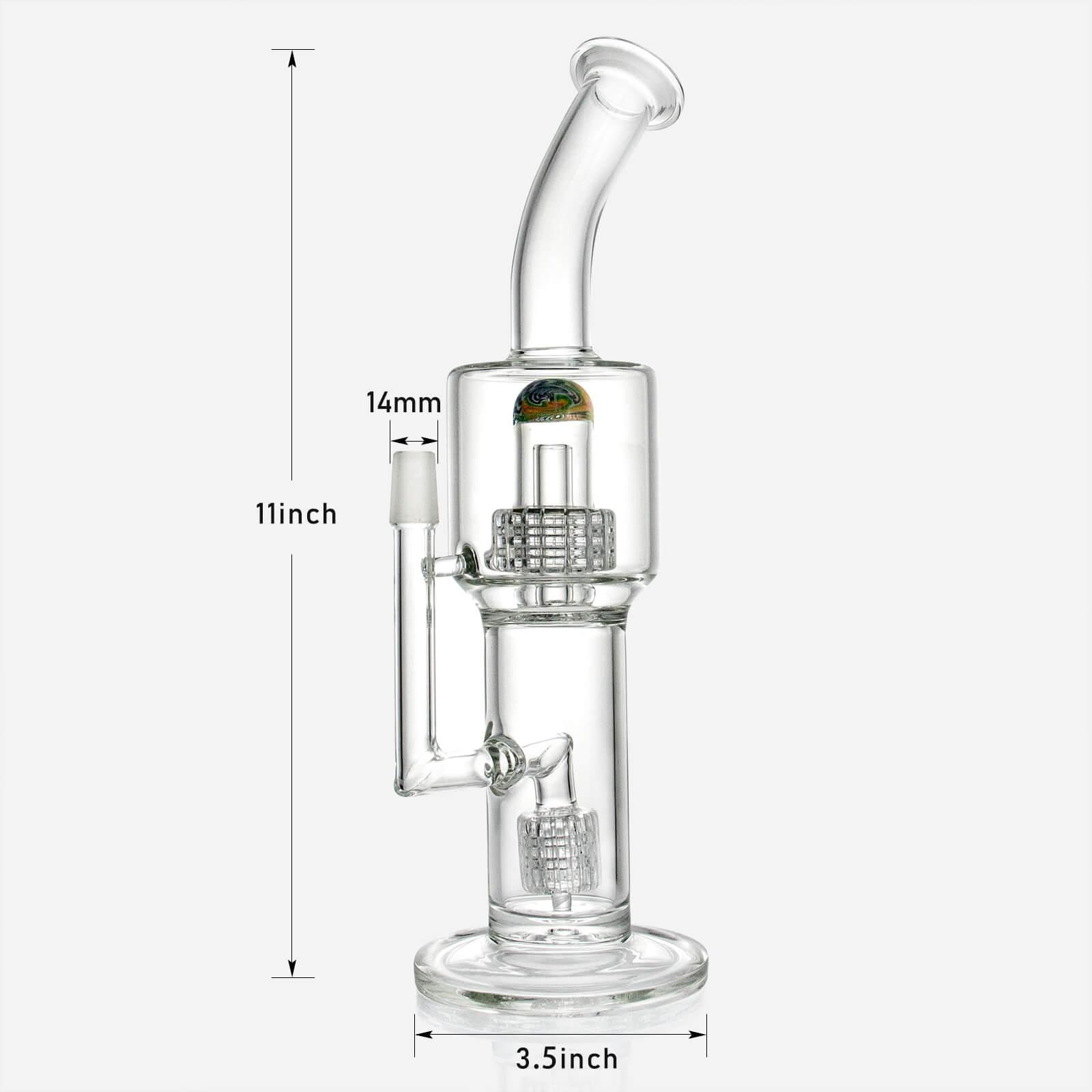11 Inches Double Matrix Perc Dab Rig | PILOT DIARY – PILOTDIARY
