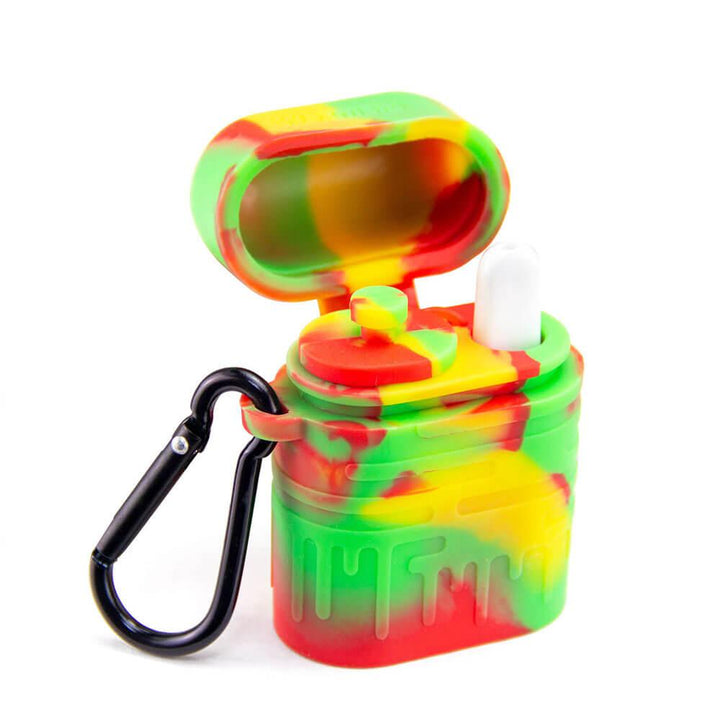 Colorful Rasta Silicone One Hitter - PILOTDIARY