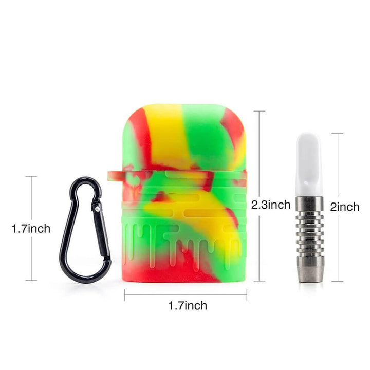 Rasta Silicone One Hitter Dugout