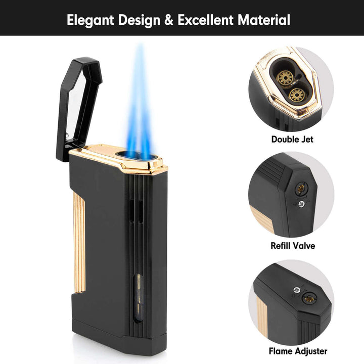 Double Jet Torch Lighter - PILOTDIARY