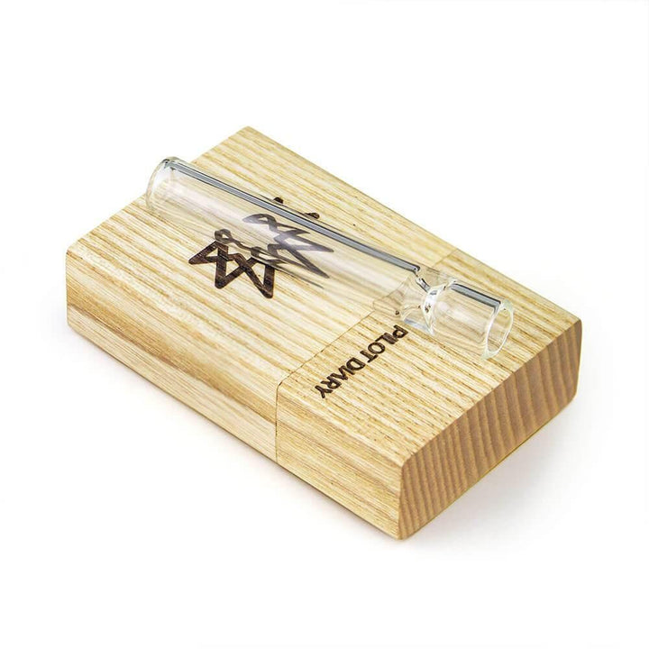 Wooden Dugout With Glass Bat - PILOT DIARY