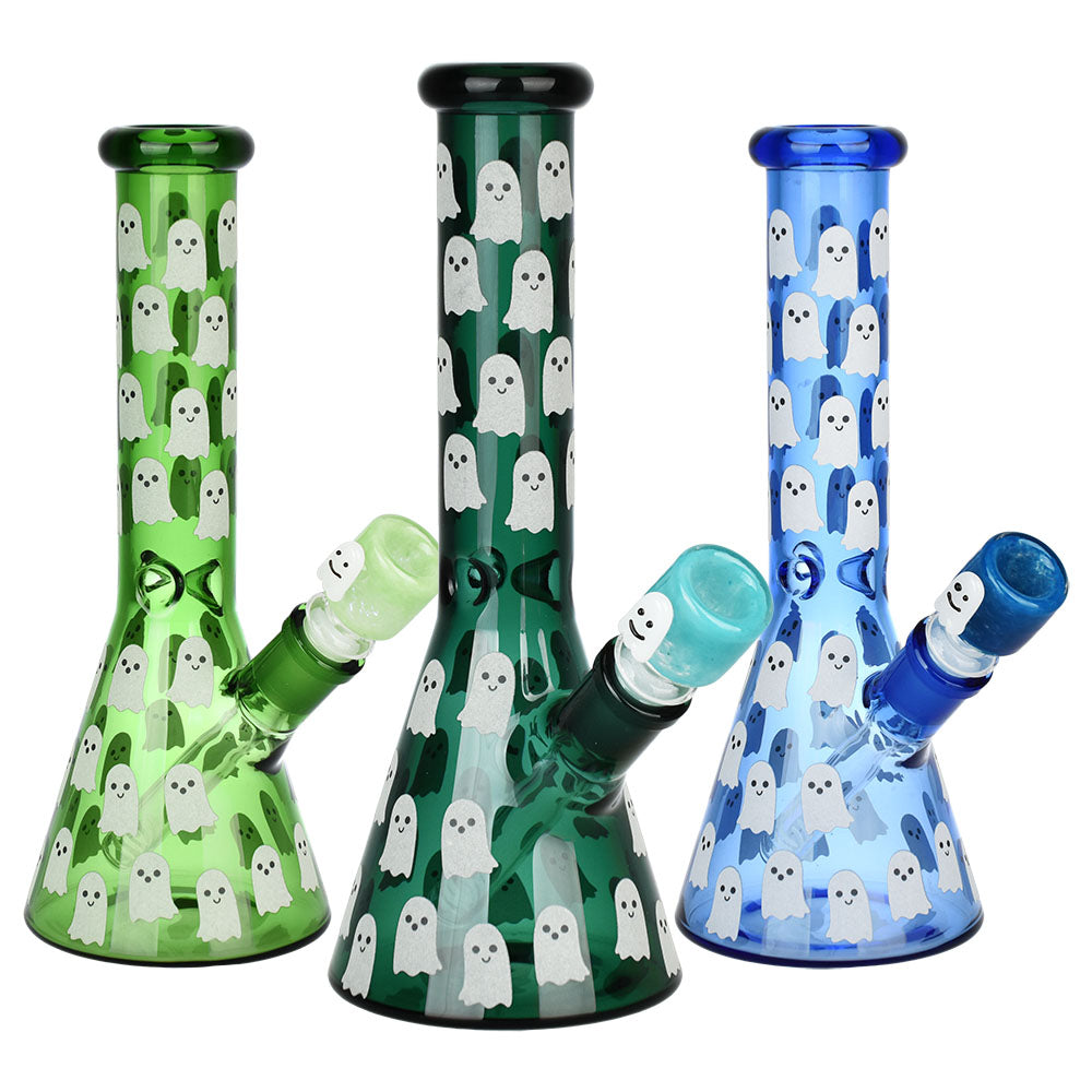 Ghostly Glow Beaker Water Pipe