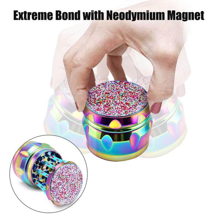 Girly Weed Grinder held in hand showing compact size and ease of use