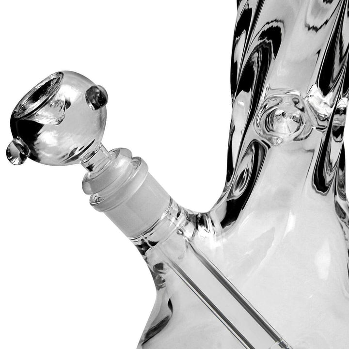 Closeup of Twist Glass Bong Bowl