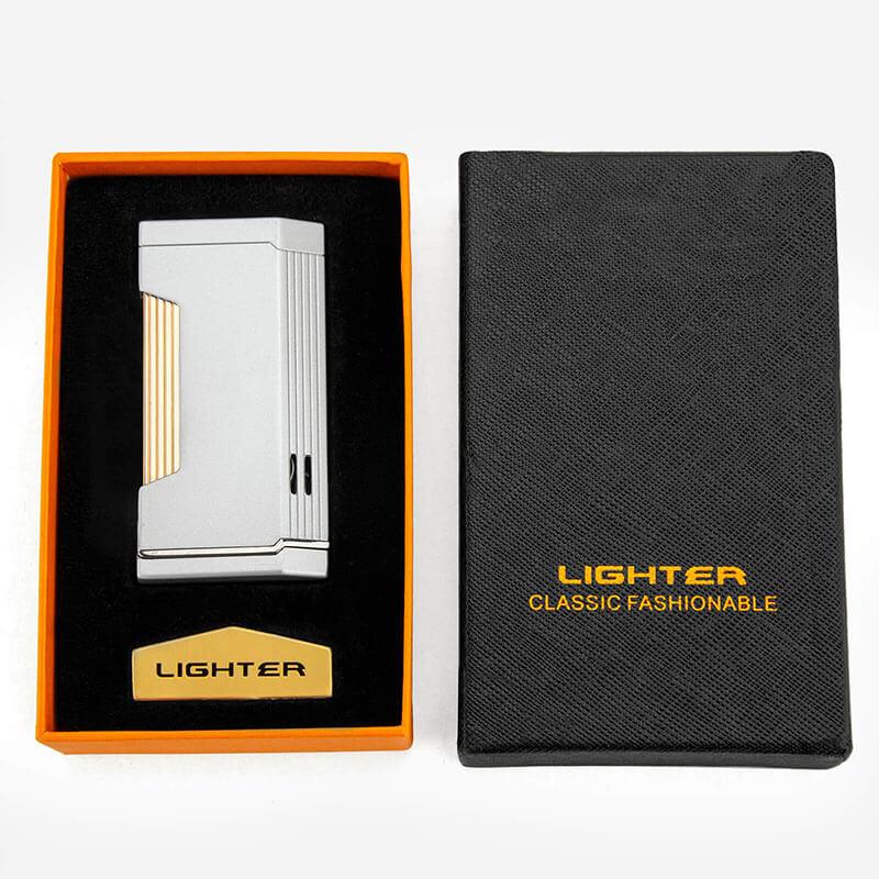 Silver Double Jet Flame Torch Lighter - PILOT DIARY