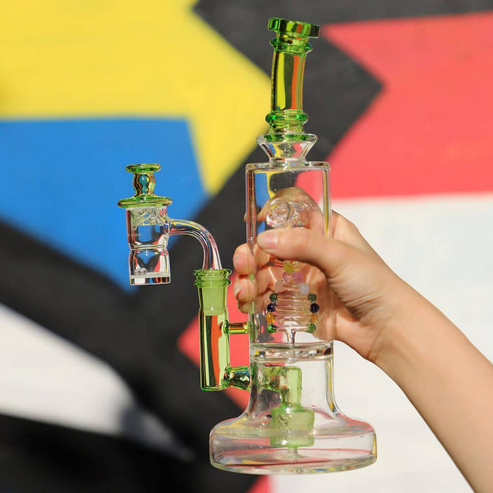 DNA Glass Dab Rig Green - PILOT DIARY