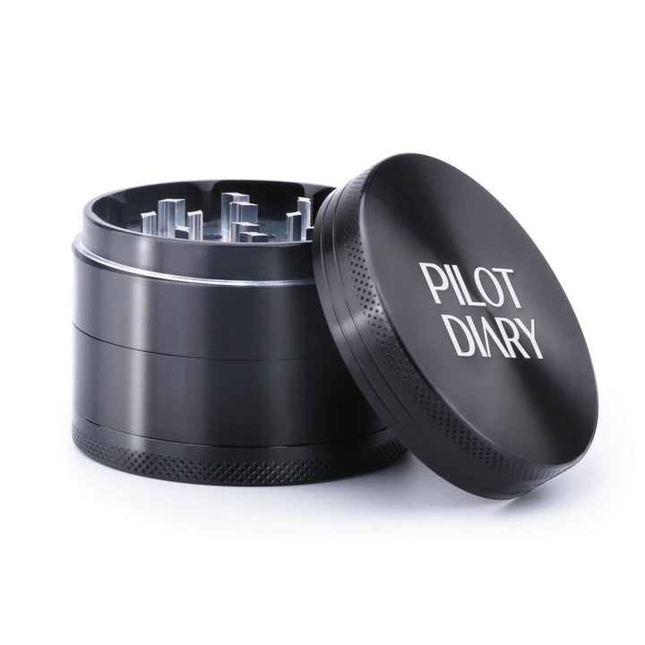 Herb Grinder with Pollen Catcher - PILOT DIARY