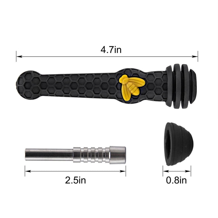 Silicone Honey Straw With 12mm Titanium Nail - PILOT DIARY