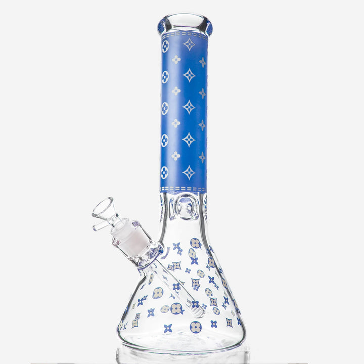 LV Pattern Beaker Bong - INHALCO