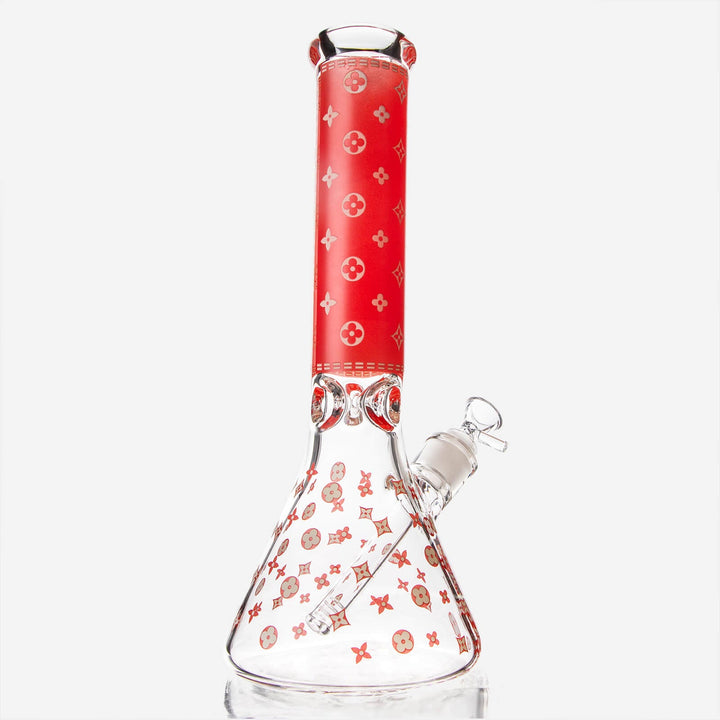 LV Pattern Beaker Bong - INHALCO