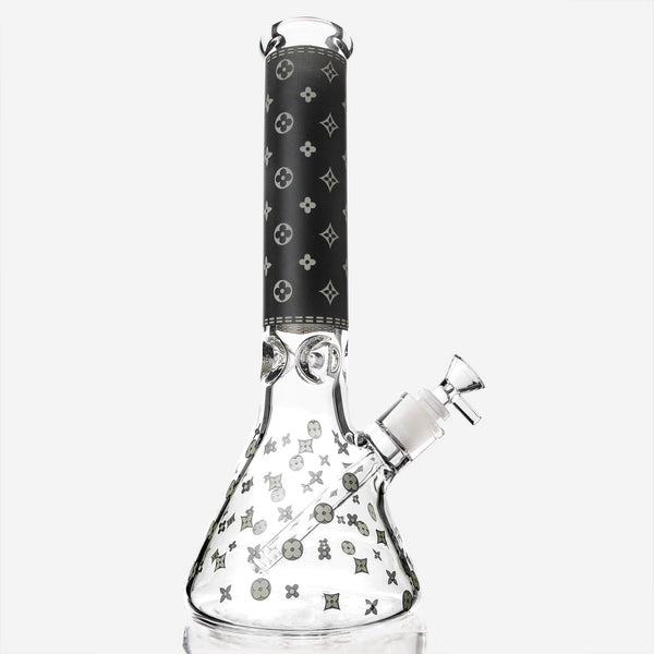 LV Pattern Beaker Bong - INHALCO