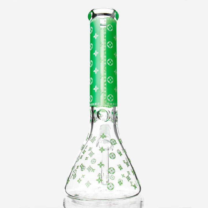 LV Pattern Beaker Bong - INHALCO