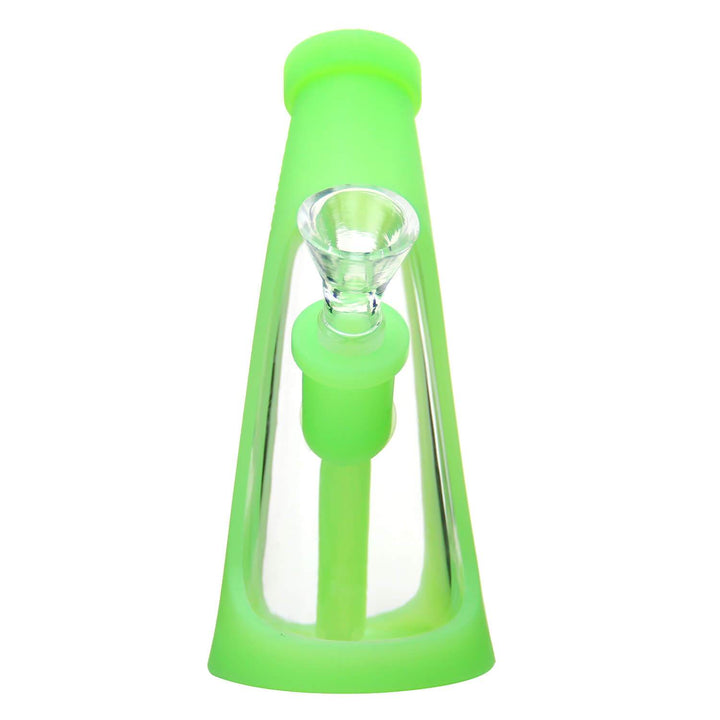 Mini Horn Glow in the Dark Water Bong front view