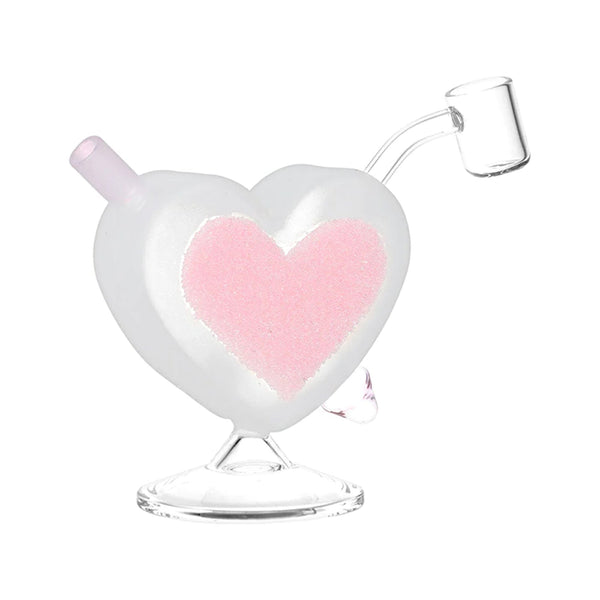 Mini Pink Heart Dab Rig