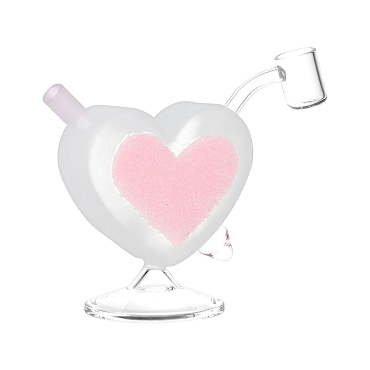 Mini Pink Heart Dab Rig