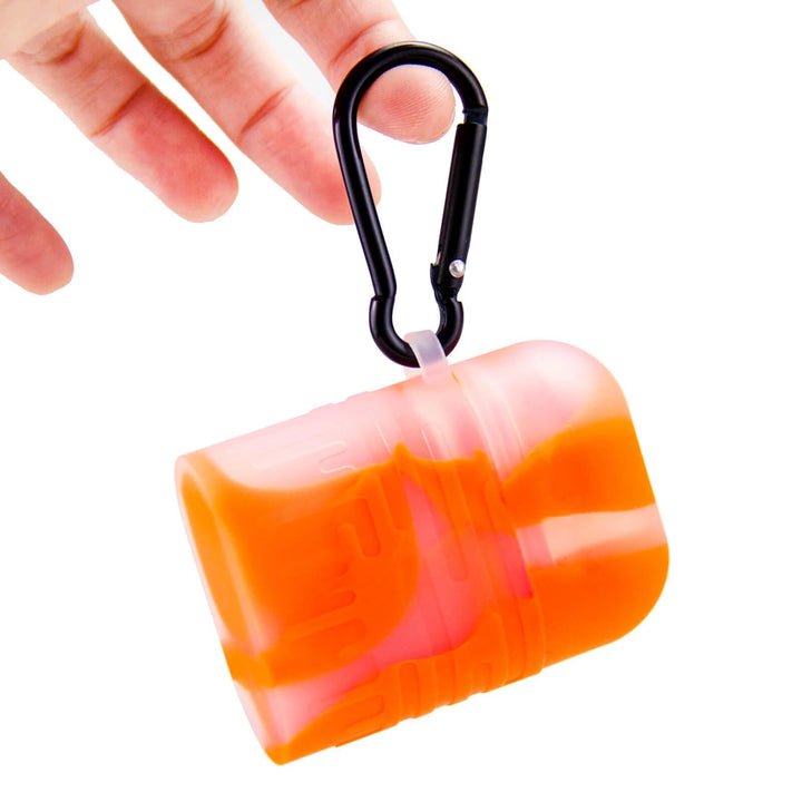 Orange Silicone One Hitter Dugout With Bukcle - PILOT DIARY