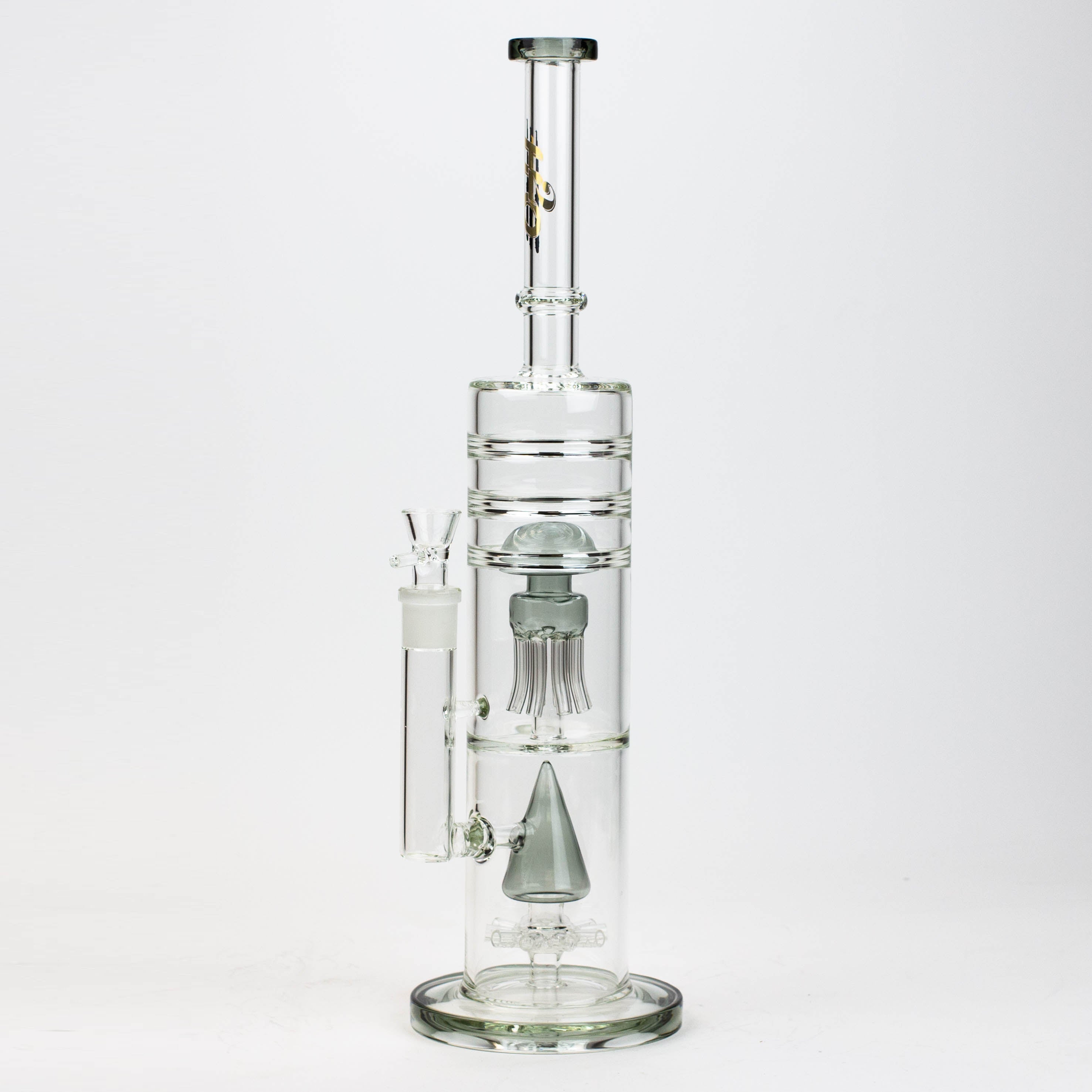 17" H2O dual diffuser glass water bong [H2O-5002]_4