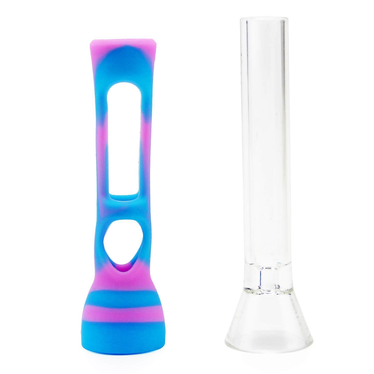 Glass One Hitter with Silicone Protector - PILOT DIARY