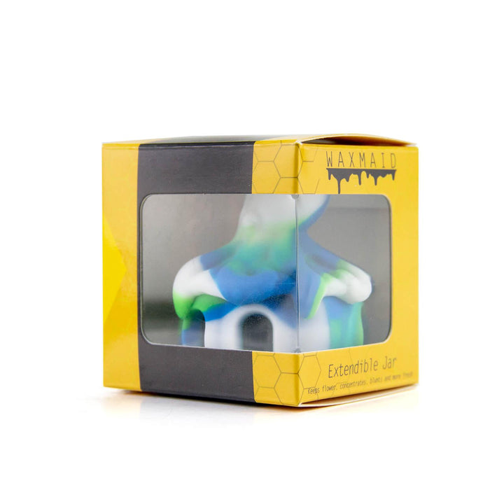 Portable Octopus Dab Wax Container with packaging, ready for sale or gifting