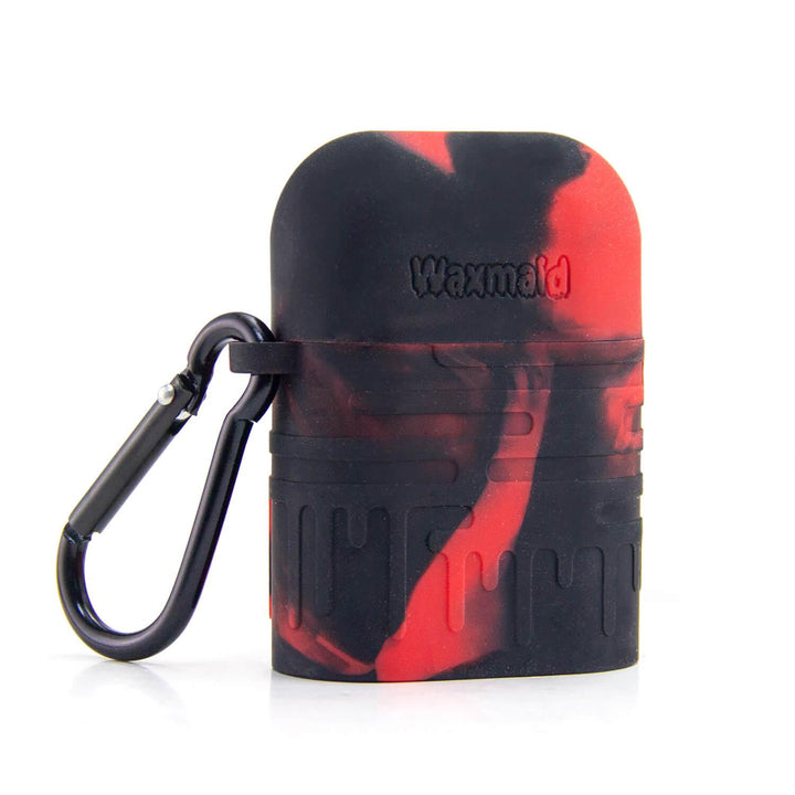 Front View of Red/Black Silicone Dugout with One Hitter