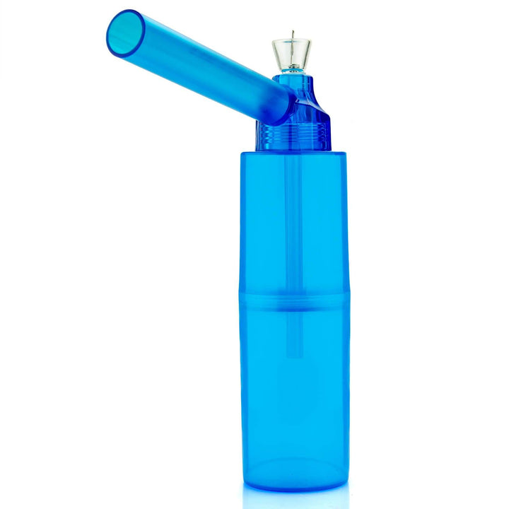 Portable Toppuff Water Bottle Pipe Kit in blue