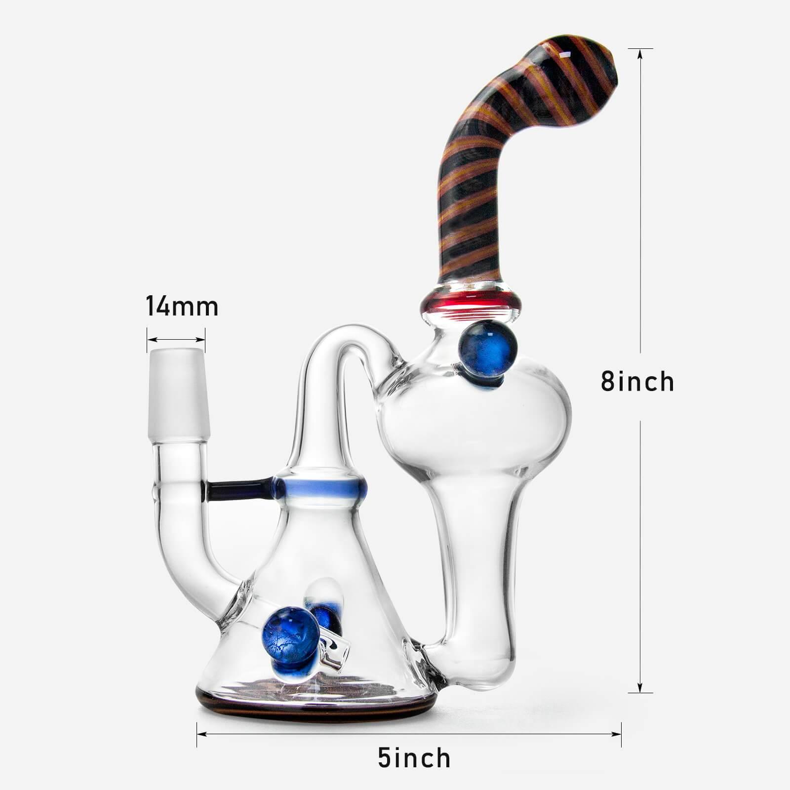 8 Inches Recycler Dab Rig - PILOT DIARY