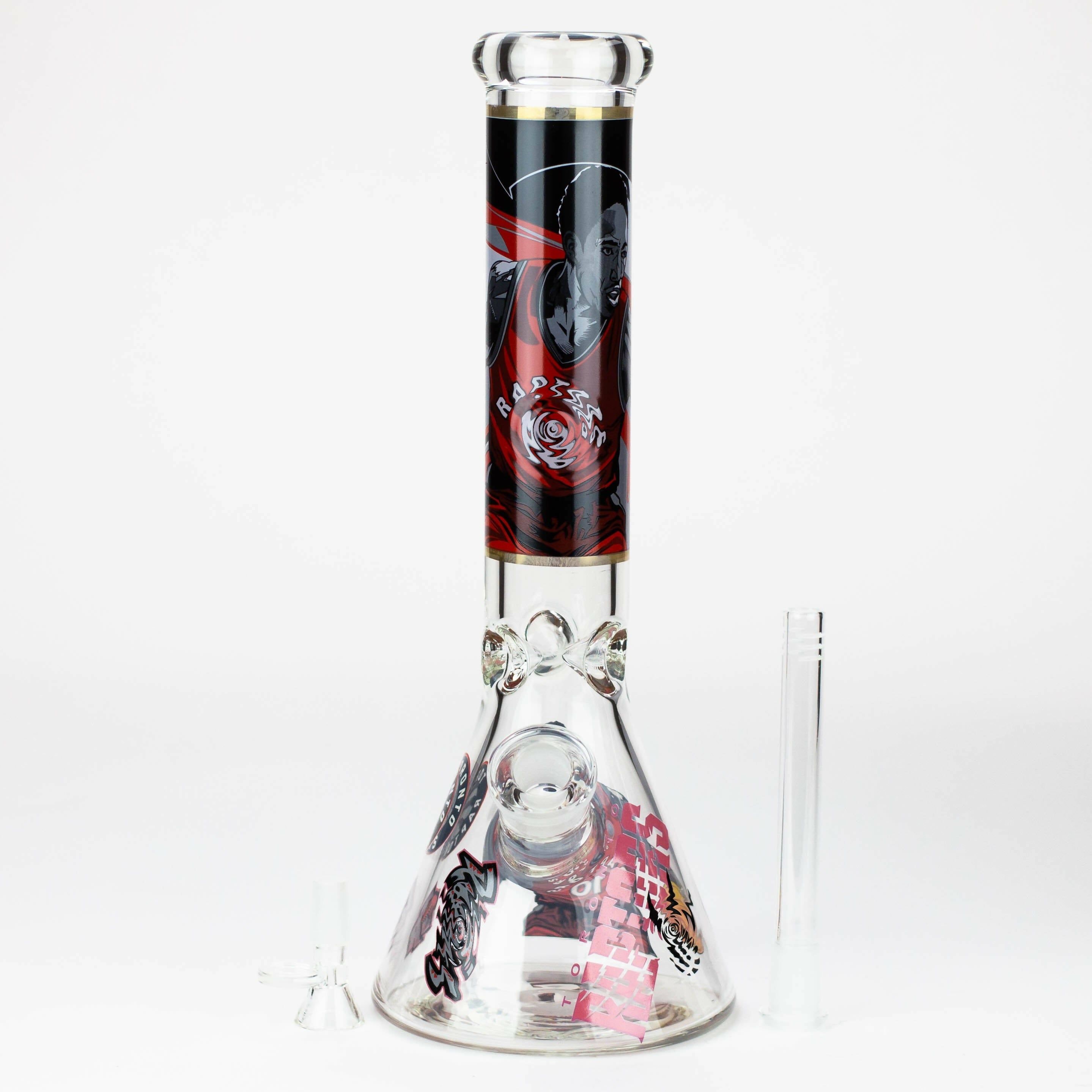 14" TO Champions 7mm glass water bong_4