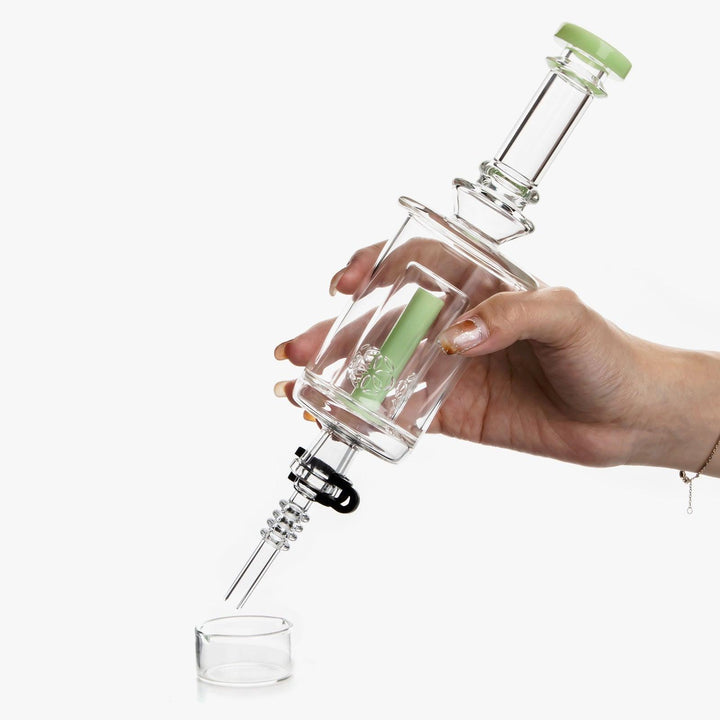 Seed Of Life Perc Glass Nectar Straw