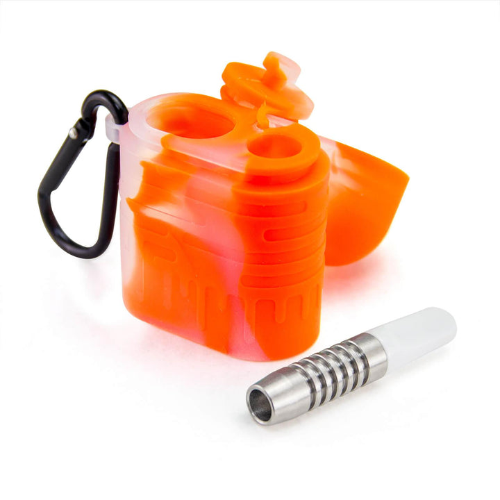 Silicone One Hitter Dugout with Metal-Tipped One Hitter Included