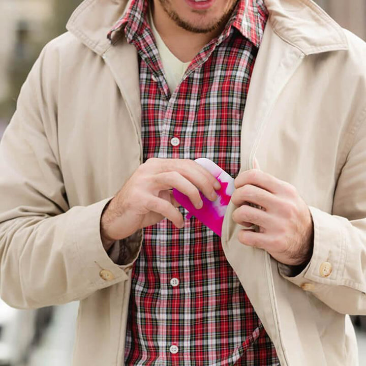 Silicone Dugout One Hitter Set in Pink Color