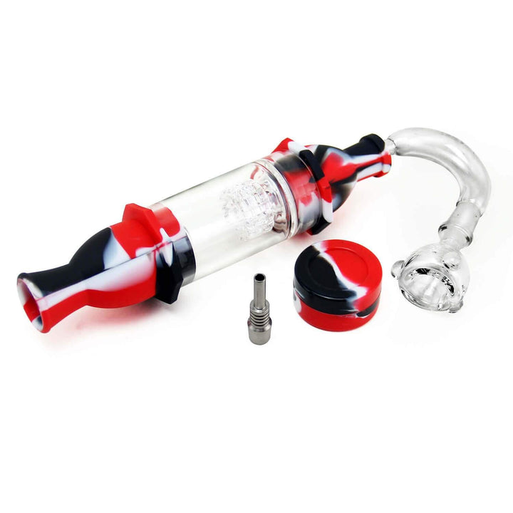 Silicone & Glass Honey Dab Straw