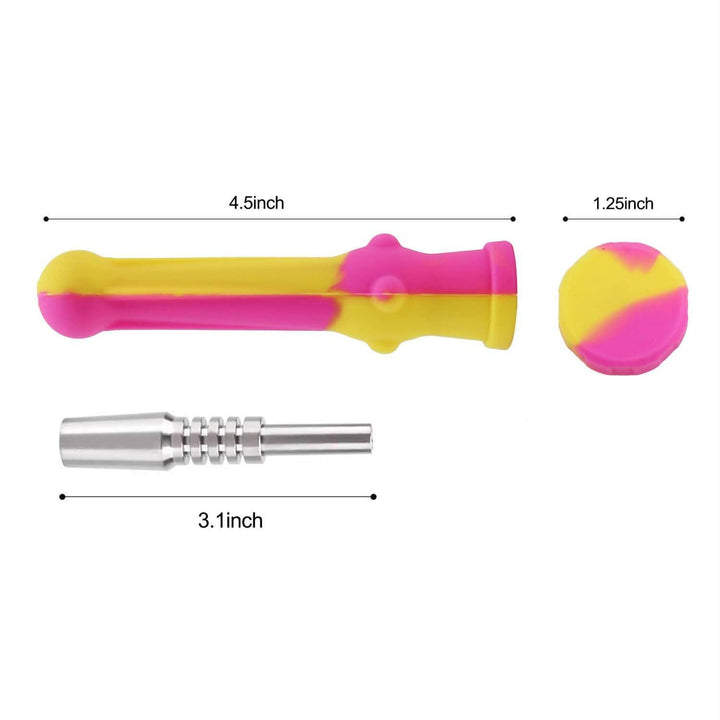 4.5 inch Silicone Honey Straw for Wax