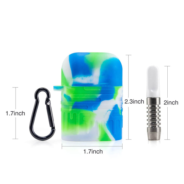 Size of Silicone One Hitter Dugout Set