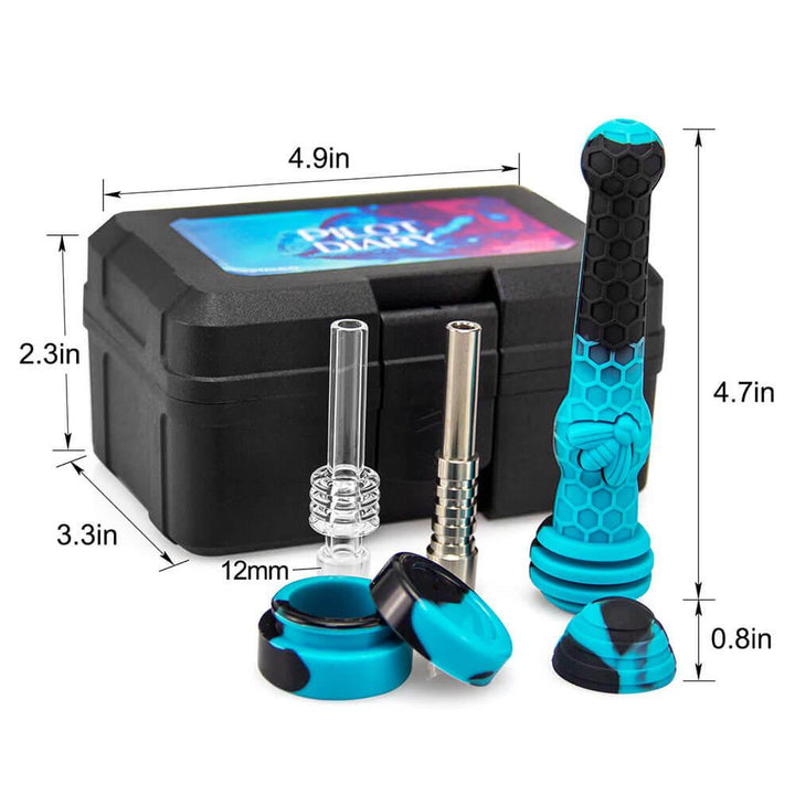 Silicone Honey Straw Kit With Travel Case - PILOT DIARY